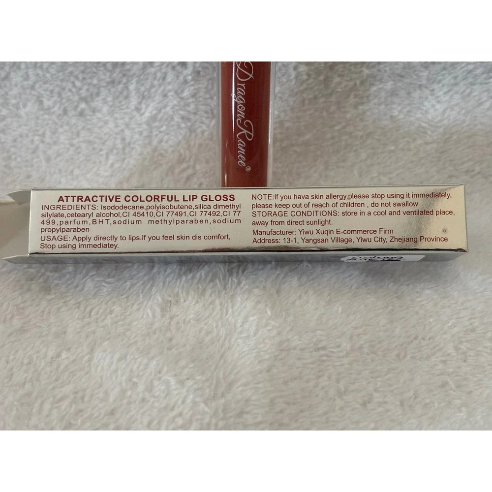 Dragon Ranee Attractive Colorful Lip Gloss 5g Oolong Milk Tea New in Box